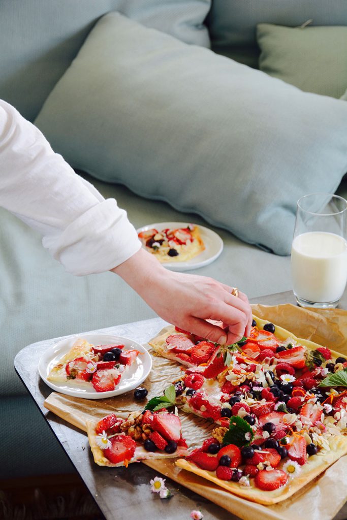 flammkuchen erdbeeren